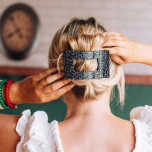 Load image into Gallery viewer, Study Session Large Flat Rectangle Hair Clip
