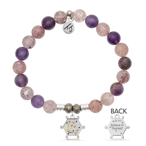Super 7 Stone Bracelet with Believe in Yourself Sterling Silver Charm