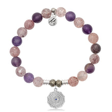 Load image into Gallery viewer, Super 7 Stone Bracelet with Healing Sterling Silver Charm
