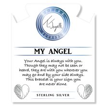 Load image into Gallery viewer, Super 7 Stone Bracelet with My Angel Sterling Silver Charm
