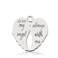 Load image into Gallery viewer, Super 7 Stone Bracelet with My Angel Sterling Silver Charm
