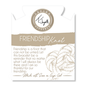 Gold Collection - Friendship Knot Bracelet - Pearl with Gold Knot