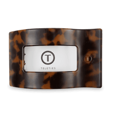 Load image into Gallery viewer, Tortoise Large Flat Rectangle Hair Clip
