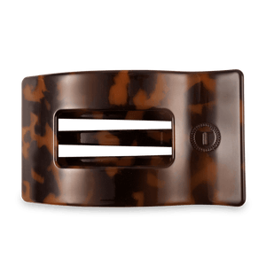 Tortoise Large Flat Rectangle Hair Clip