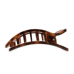 Tortoise Large Flat Rectangle Hair Clip