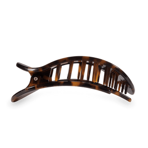 Tortoise Large Flat Round Hair Clip