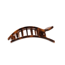 Load image into Gallery viewer, Tortoise Medium Flat Rectangle Hair Clip
