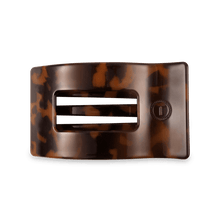 Load image into Gallery viewer, Tortoise Medium Flat Rectangle Hair Clip
