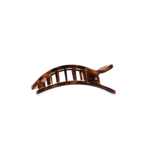 Tortoise Small Flat Rectangle Hair Clip