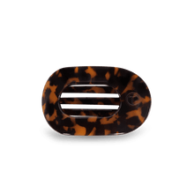 Load image into Gallery viewer, Tortoise Small Flat Round Hair Clip
