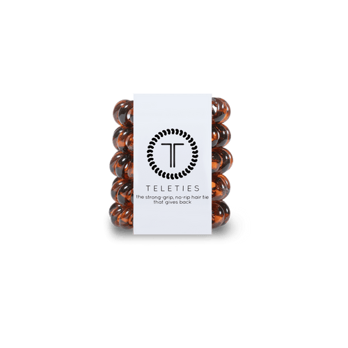 Tortoise Tiny Hair Ties Set of 5