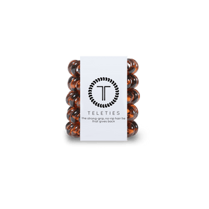 Tortoise Tiny Hair Ties Set of 5
