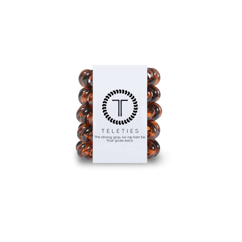 Tortoise Tiny Hair Ties Set of 5