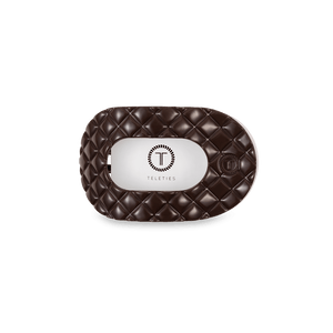 Truly Taupe Quilted Small Flat Round Hair Clip