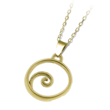 Load image into Gallery viewer, Wave Gold Charm Necklace
