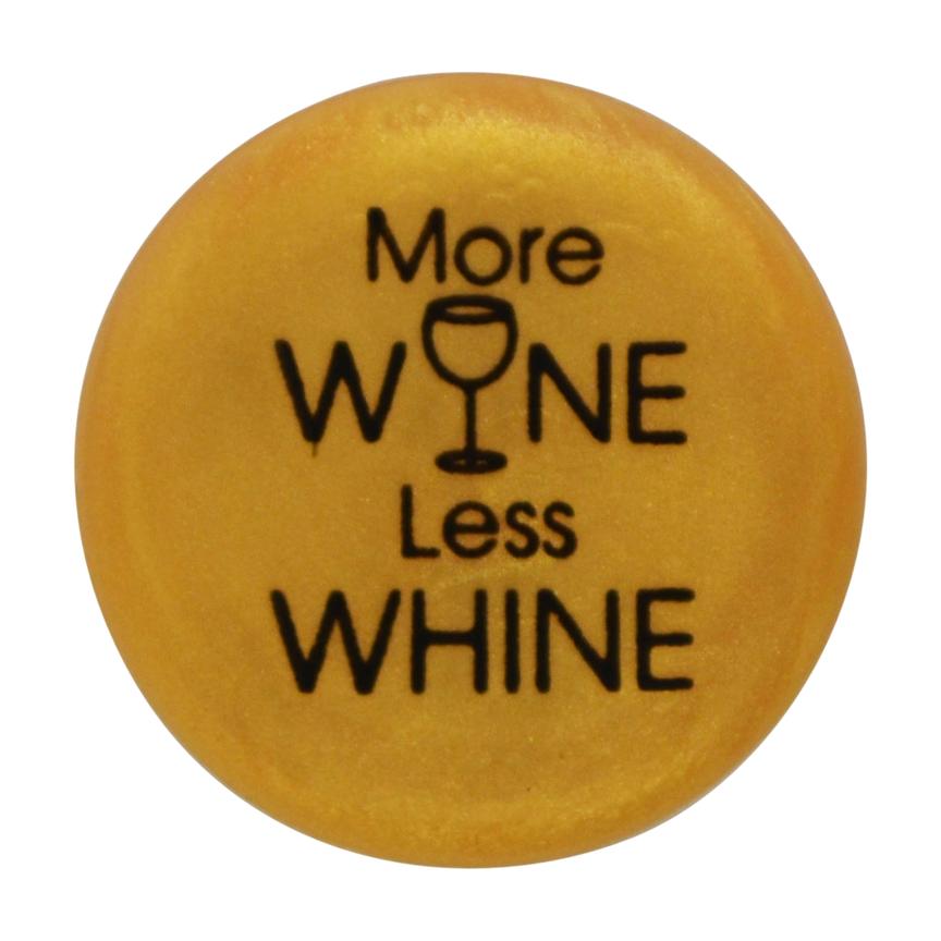 More Wine, Less Whine - Gold - Single Wine Cap