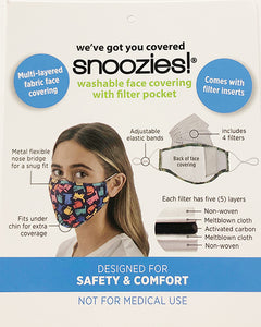 Snoozies Camo Fashion Face Covering with 4 Filters