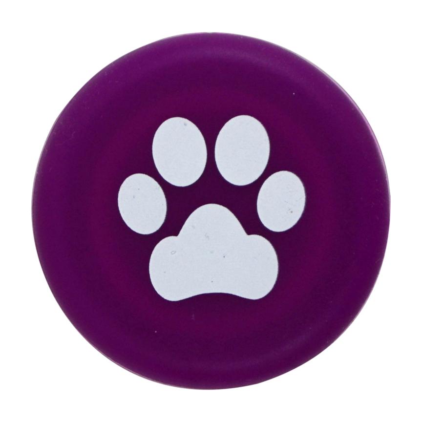 Paw Print - Purple - Single Wine Cap