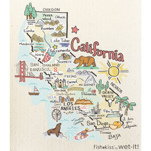 Fishkiss California - Swedish Dish Cloth
