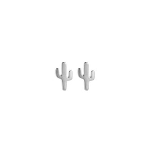Mini Cactus Stud Earrings - 925 Sterling Silver