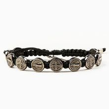Load image into Gallery viewer, My Saint My Hero Benedictine Blessing Bracelet Black with Jet Black medals
