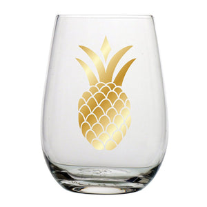 Stemless Wine Glass - Pineapple