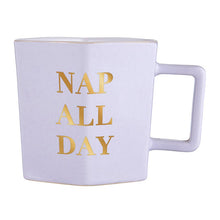 Load image into Gallery viewer, Nap All Day - Hexagon Mug &amp; Saucer Set
