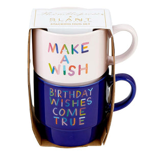 Make a Wish/Birthday Wishes Come True - Stacking Mug Set