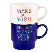Load image into Gallery viewer, Make a Wish/Birthday Wishes Come True - Stacking Mug Set
