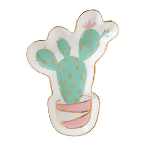 Shaped Trinket Tray- Cactus
