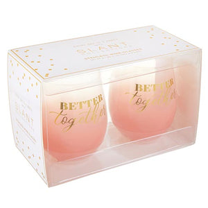 Stemless Wine Glass Set of 2 - Better Together