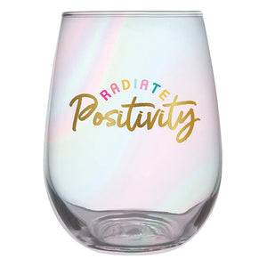 Stemless Wine Glass - Radiate Positivity