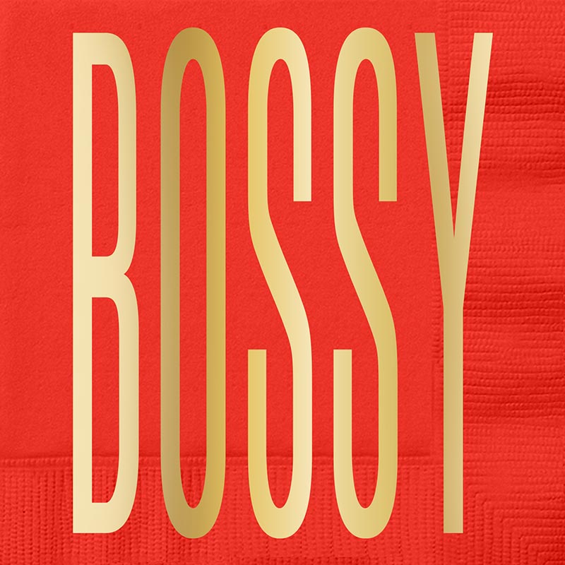 Beverage Napkins - Bossy