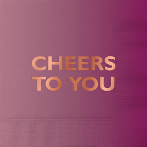 Beverage Napkins - Cheers to You