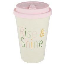 Load image into Gallery viewer, Bamboo To Go Coffee Cup - Rise &amp; Shine
