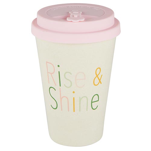 Bamboo To Go Coffee Cup - Rise & Shine