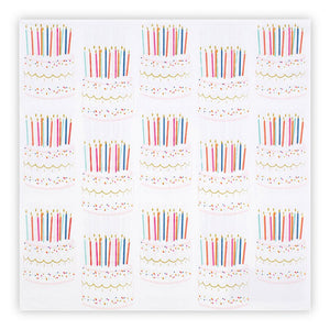 Large Beverage Napkins - Birthday Cakes