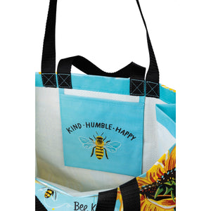 Market Tote - Bee Kind Bee Humble Bee Happy