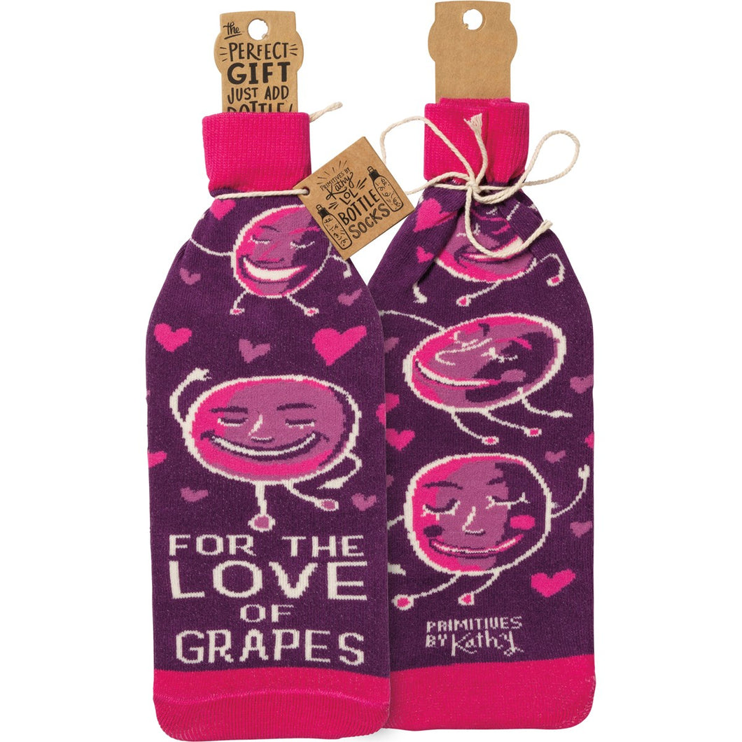 Bottle Sock -For The Love Of Grapes
