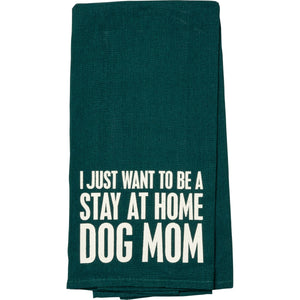 Stay at Home Dog Mom - Dish Towel & Cutter Set