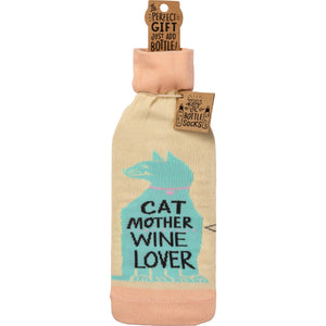 Bottle Sock - Cat Mother Wine Lover