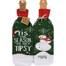Load image into Gallery viewer, Bottle Sock - Tis The Season To Get Tipsy
