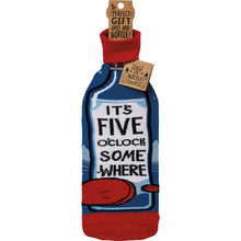 Load image into Gallery viewer, Bottle Sock - It&#39;s Five O&#39;Clock Somewhere

