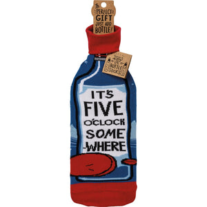 Bottle Sock - It's Five O'Clock Somewhere