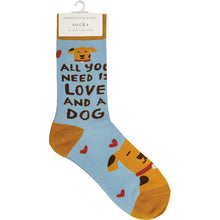 Load image into Gallery viewer, Socks - All You Need Is Love And A Dog
