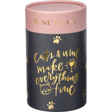 Load image into Gallery viewer, Stemless Wine Glass - Cats &amp; Wine Make Everything Fine
