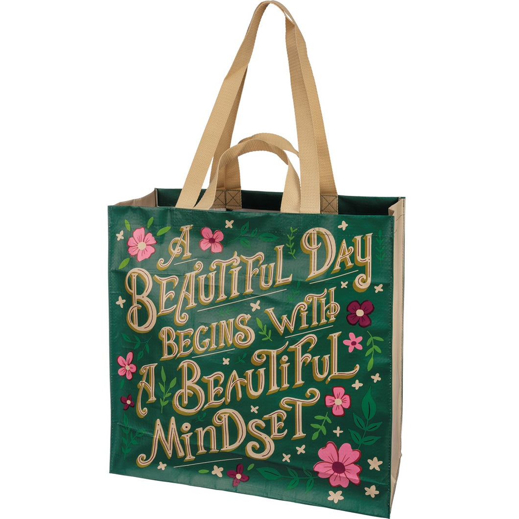 Market Tote - A Beautiful Day Begins With A Beautiful Mindset