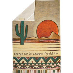 Change Can Be Sunshine Let It In - Dish Towel