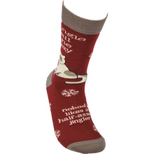 Load image into Gallery viewer, Socks - Cat Jingle All The Way Nobody Likes

