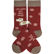 Load image into Gallery viewer, Socks - Dog Jingle All The Way Nobody Likes
